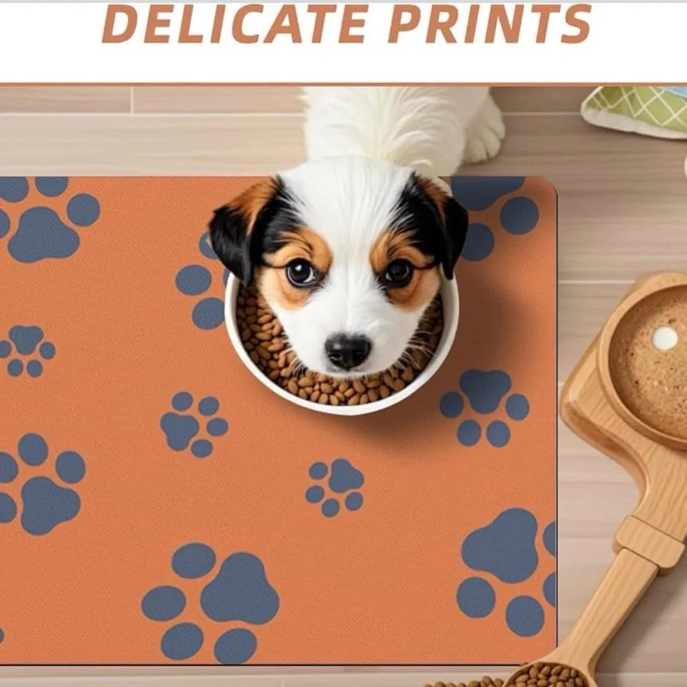 18”*30” Absorbent Pet Mat for Food and Water - Non Slip Easy Clean